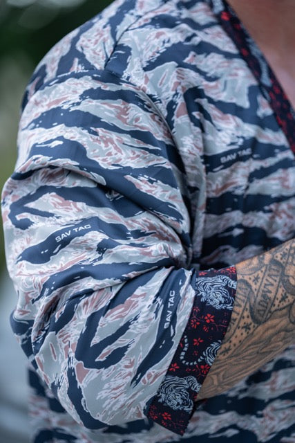 Limited-Tiger Stripe Kimono Robe - Savage Tacticians
