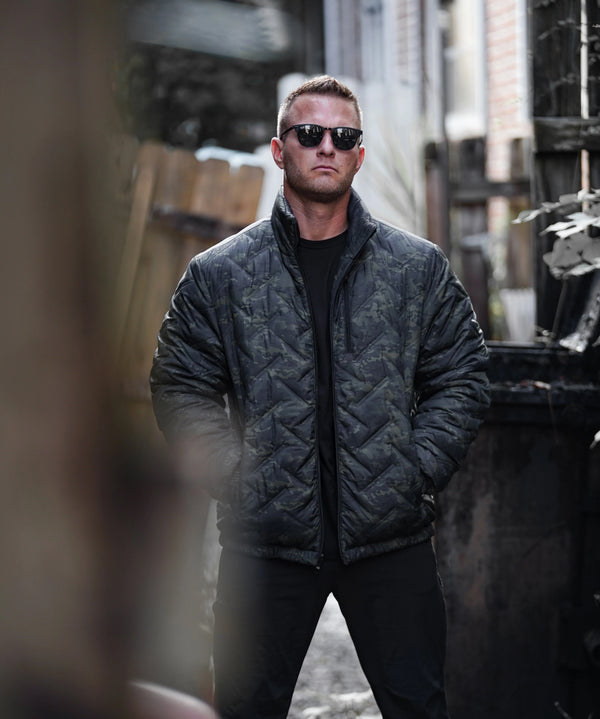 STMC® Black Camo Reversible Woobie Jacket