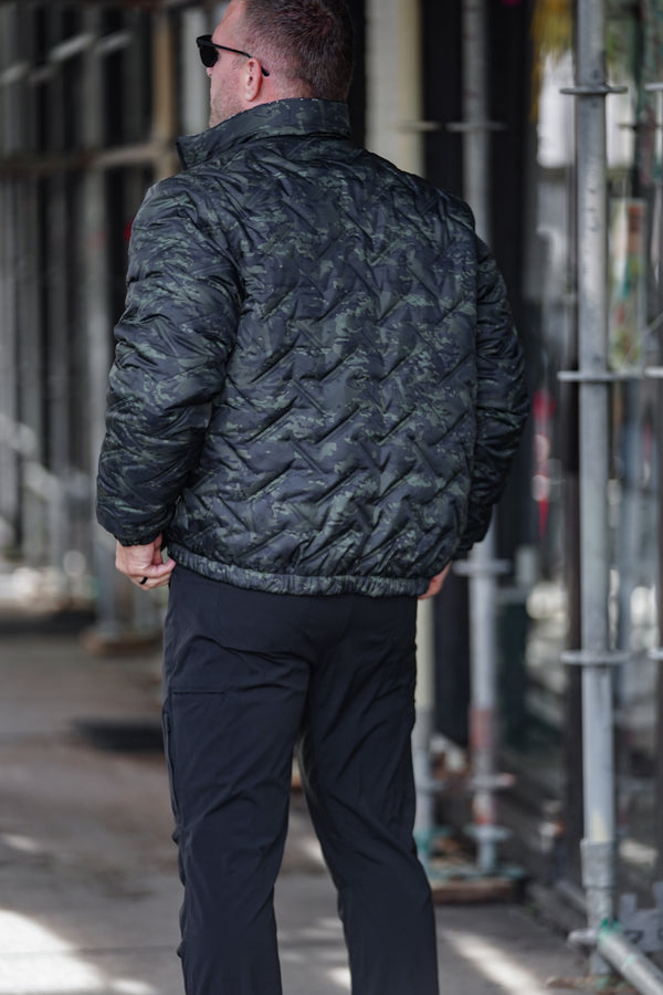 STMC® Black Camo Reversible Woobie Jacket