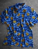 Button-Ups-Tiger Stripe Blue Button-up - Savage Tacticians