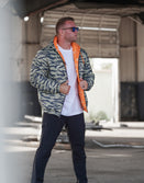 Outerwear Mens-Tiger Stripe Camo Reversible Woobie Hoodie - Savage Tacticians