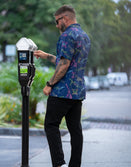 Neon Lights & Gun Fights Button-up