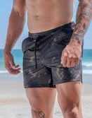 Swim Shorts-Swim Trunks - STMC® Black - Savage Tacticians