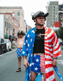 Limited-Stars & Bars Kimono Robe - Savage Tacticians