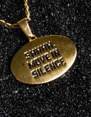 Jewelry-Move in Silence Pendant & Chain - Savage Tacticians