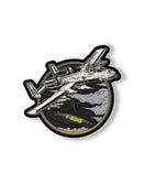 Savage Tacticians patch featuring a fighter jet dropping a bomb labeled F-BOMB in the clouds