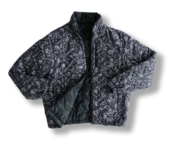 STMC® Black Camo Reversible Woobie Jacket