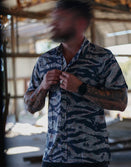 Button-Ups-Tiger Stripe Green Button-up - Savage Tacticians