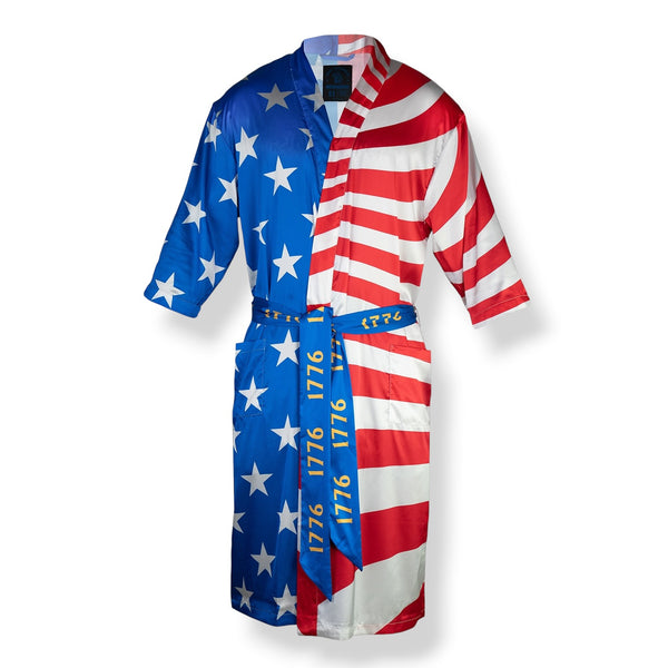 Robe-Savage Kimono Robe - American Flag - Savage Tacticians