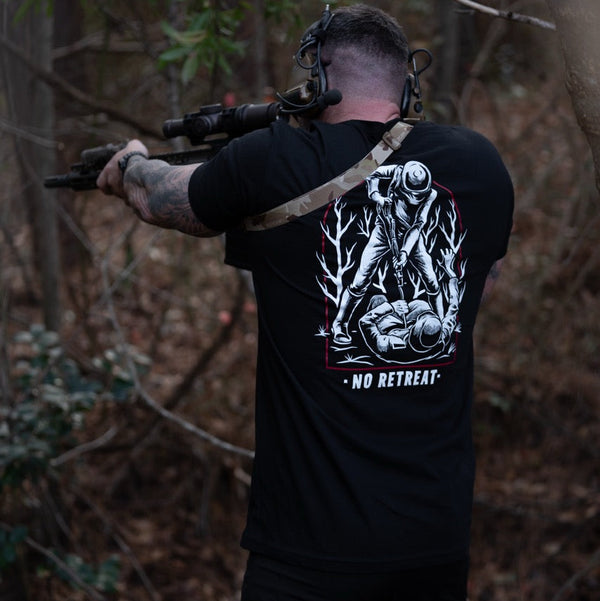 Graphic Tee-No Retreat - Savage Tacticians