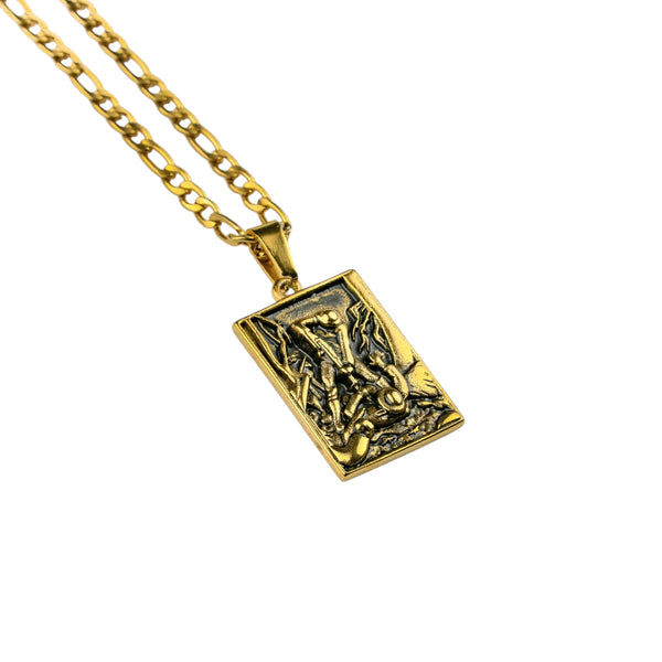 No Retreat Pendant & Chain