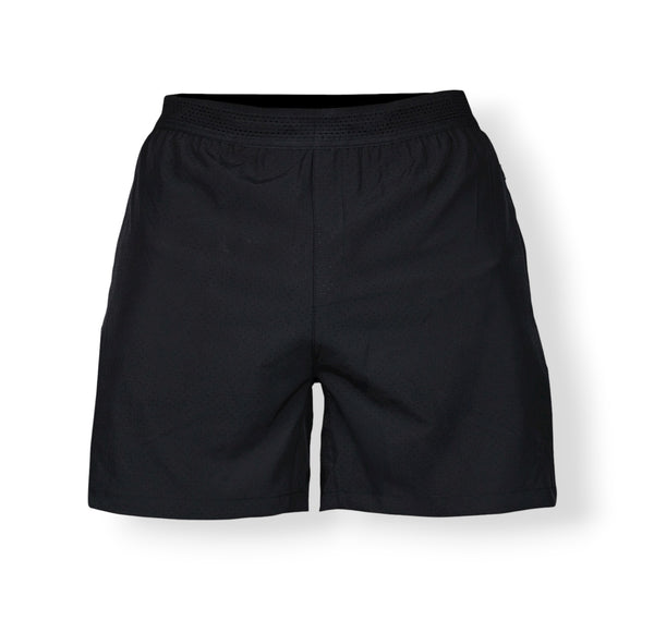 Savage Tacticians black mesh athletic shorts with elastic waistband