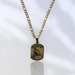 Jewelry-Send It Pendant & Chain - Savage Tacticians