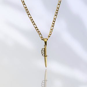Jewelry-Trench Knife Pendant & Chain - Savage Tacticians
