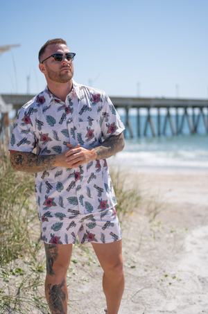 Swim Shorts-Swim Trunks - OAD Tropical - Savage Tacticians