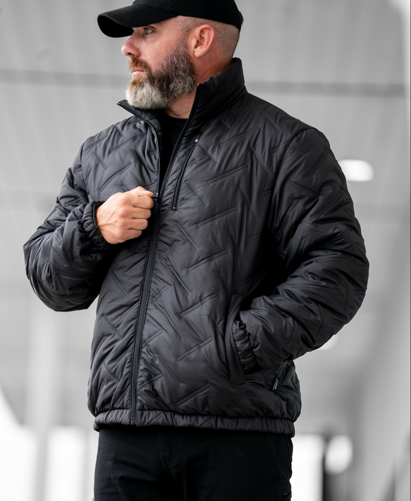 STMC® Black Camo Reversible Woobie Jacket