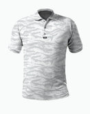 Polo Shirts-Performance Polo - Tiger Stripe White - Savage Tacticians
