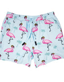 Swim Shorts-Swim Trunks - Flamingo Team Six - Savage Tacticians