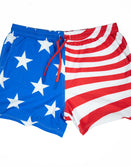 Swim Shorts-Swim Trunks - Old Glory - Savage Tacticians