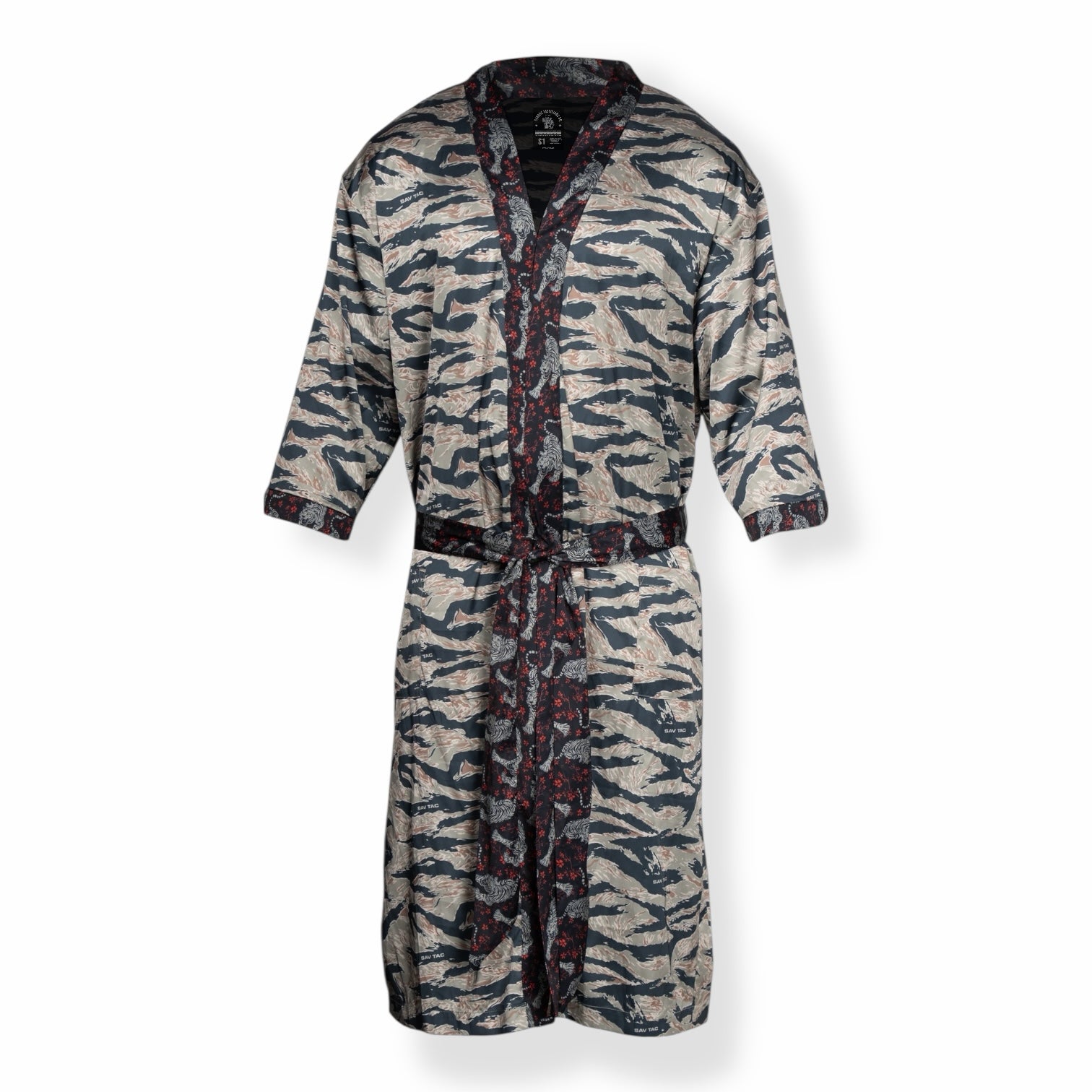Tiger Face Robe Tiger Stripe Kimono Robe – Savage Tacticians