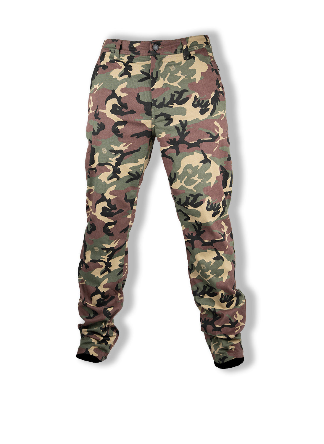 【Anyone more】Naun Camo Back Pocket Snap Military Wide PT Nibgnus heart cargo pants camo – APOC STORE