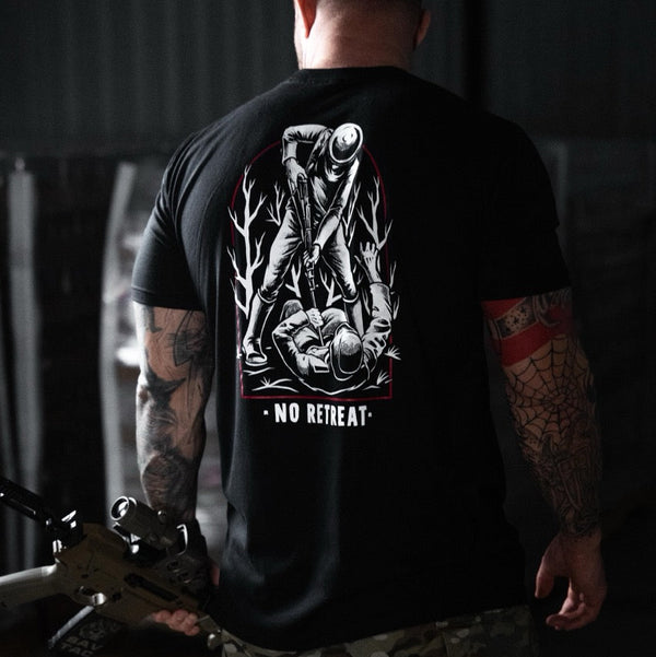 Graphic Tee-No Retreat - Savage Tacticians
