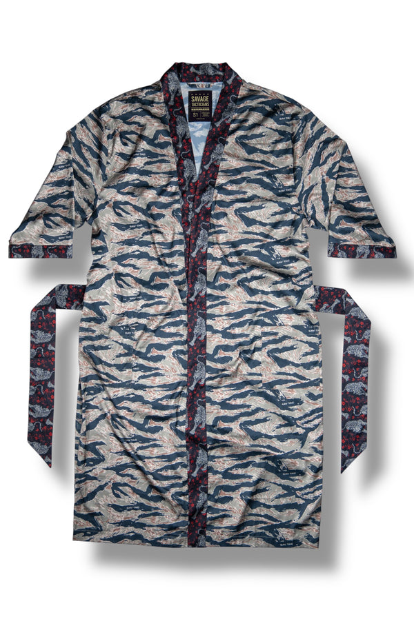 Limited-Tiger Stripe Kimono Robe - Savage Tacticians