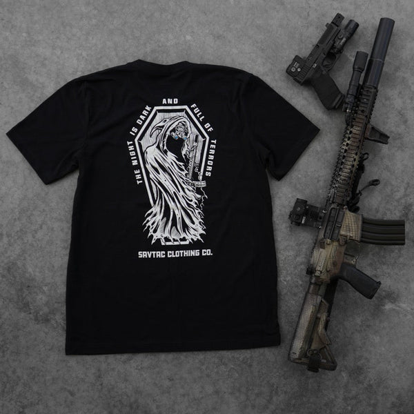 Graphic Tee-The Night Is Dark - Savage Tacticians