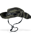Savage Tacticians camo boonie hat with chin strap and SAVTAC logo patch