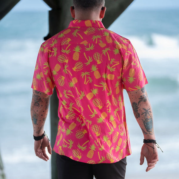 Button-Ups-Tropic Like Its Hot Button-up - Savage Tacticians
