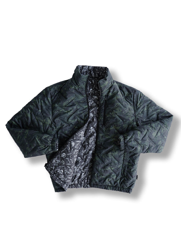 STMC® Black Camo Reversible Woobie Jacket