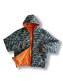 Outerwear Mens-Tiger Stripe Camo Reversible Woobie Hoodie - Savage Tacticians