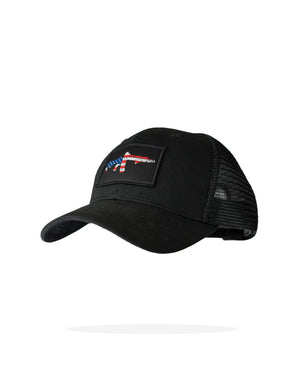 Headwear-AR Flag Hat - Black - Savage Tacticians