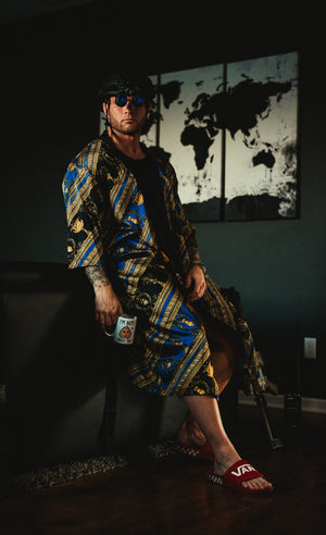 MEN-Savage Kimono Silk Robe - Medusa - Savage Tacticians