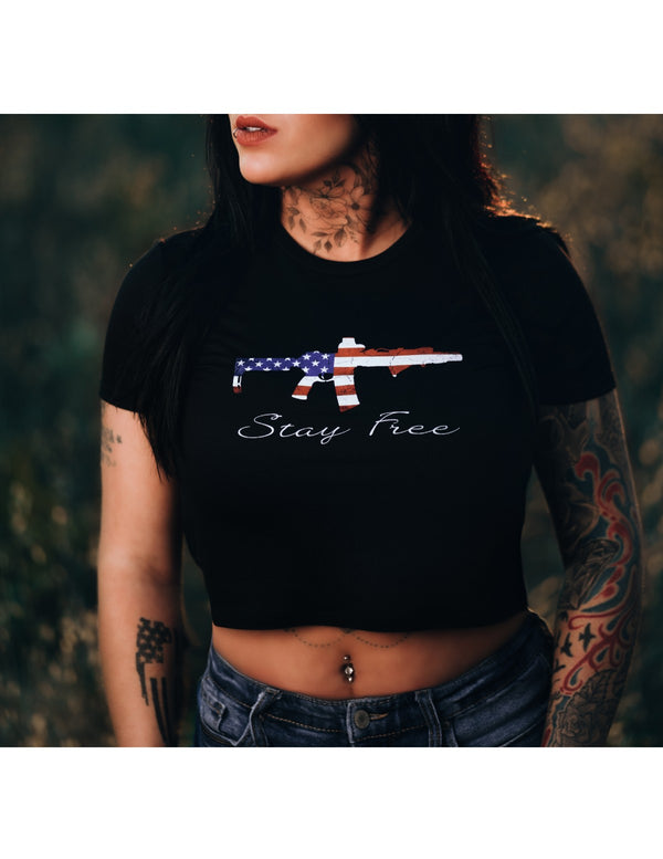 Womens-Stay Free - Women's Crop - Savage Tacticians