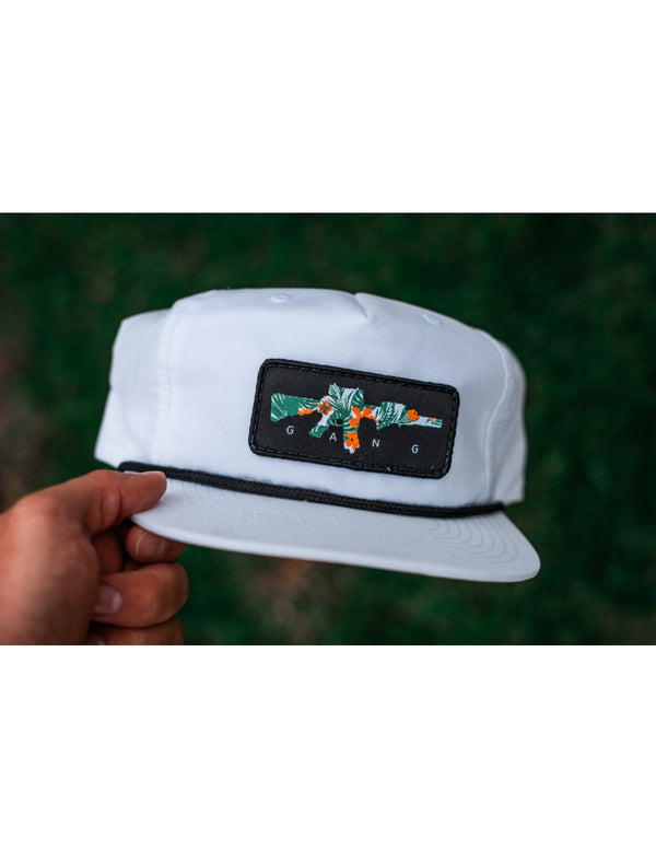 Headwear-Tropo Gang Rope Hat - White - Savage Tacticians