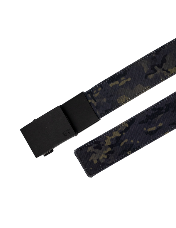 Belts-STMC Black Camo EDC Ratchet Belt - Savage Tacticians