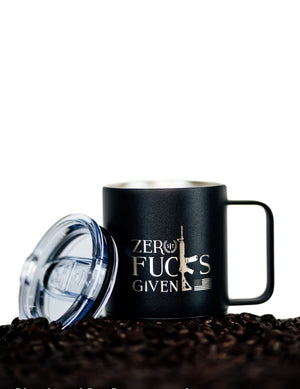 Drinkware-Zero Fucks 10 oz Mug Tumbler - Savage Tacticians