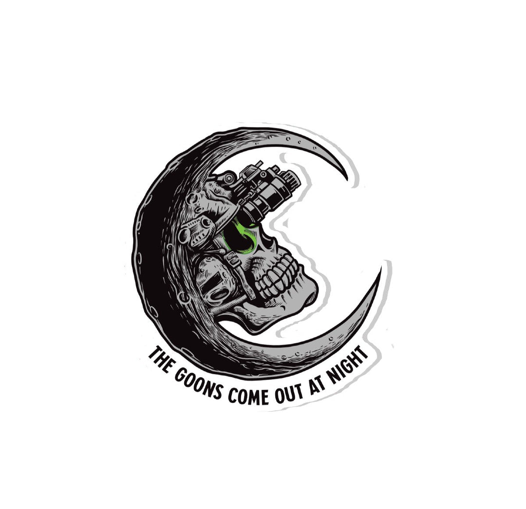 Goons Come Out At Night Sticker – Savage Tacticians